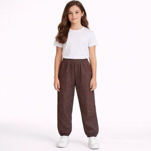 Unicorn Clothing Co Kids Brown Cotton Joggers USA Made Renaissance Gorpcore XXL